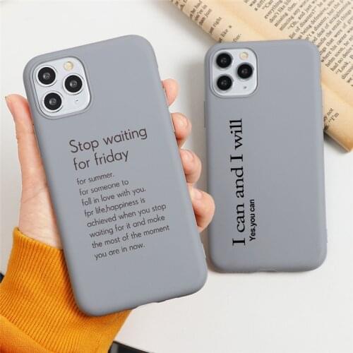 TPU Letter Case For iPhone X XR XS 11 Pro Max 10 8 7 6 6S Plus 5 5S SE Shockproof Love Hear Soft TPU Silicone Back Cover Fundas