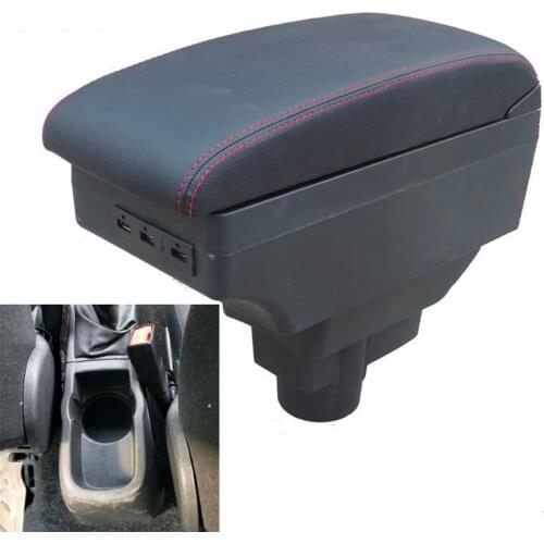 For Opel Corsa Armrest Box Opel Corsa D Universal Car Central Armrest Storage Box cup holder ashtray modification accessories
