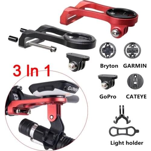 Bicycle Computer Camera MountBicycle Speedometer Stand Bike Stem Mount Flashlight Holder Support For Garmin IGPS Bryton GoPro