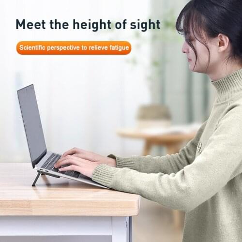 Adjustable Laptop Holder Portable Mini Foldable Cooling Stand Widely Compatible With Notebooks Of All Sizes Apply To Office
