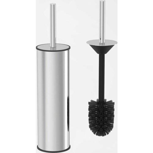 Stainless Chrome Wc Toilet Bowl Brush Silver Smart Cover Toilet Brush