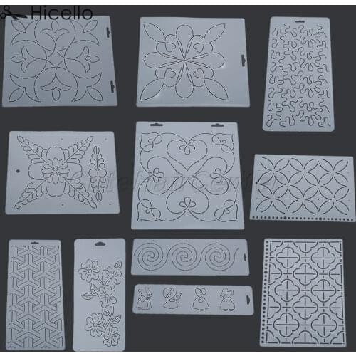 Quilting Stencil Plastic Semi-transparent Template DIY Patchwork Tool Sewing Embroidery Painting Handmade craft Quilter Hicello