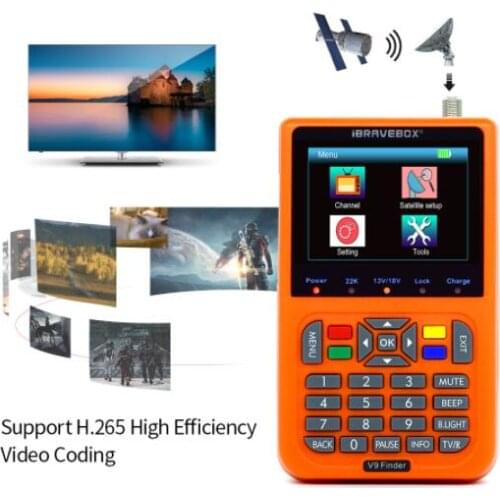 Ibraveboox V9 Finder supports h.265 Digital Satellite Finder LCD Digital Satellite Signal Finder Meter sat finder 3.5 inch