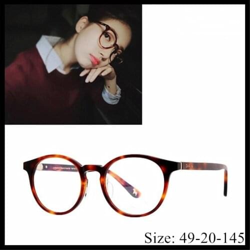 Vintage Quality Acetate eyeglasses frame Vine classical round frame eyewear women original box case prescription lens free ship