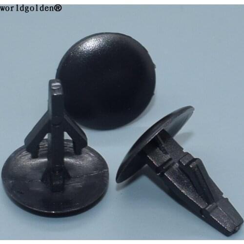 Worldgolden 100pcs auto clip Cowl Top Retaining Clip Fits Into 6mm Hole for Honda 91501-SM4-003