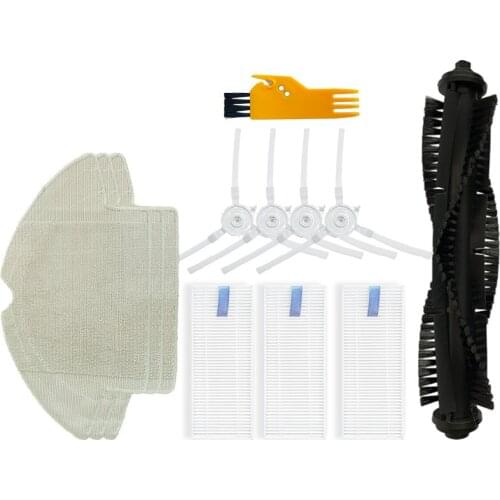 Side Brush Hepa Filter Mop Cloths Roller Brush Main Brush Dust Box for Roborock S6 S55 Vacuum Cleaner Parts Accessories Cleaner