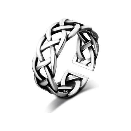 Silver Plated rings for women chain tassel round Simple Minimalist Open Adjustable Finger Rings Fashion Band Femal Bijoux