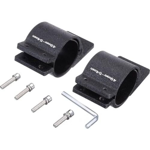 2pcs Universal Handlebar 49-54mm Adjustable Motorcycle Fork Clamp Headlight Turn Signal Light Mount Holder Bracket