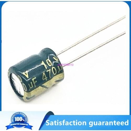 20pcs/lot 10v 470UF Low ESR / Impedance high frequency aluminum electrolytic capacitor size 6X7 470UF 20