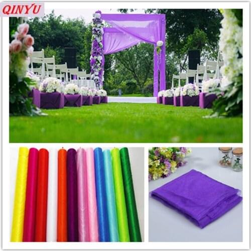 5/10meter Tulle Roll Crystal Fabric Organza Tulle Wedding Decoration Birthday Party Tulle Curtains Favors Supplies Width 48cm 6z