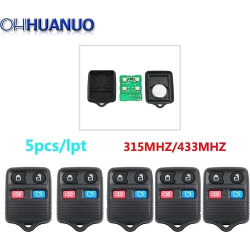 5pcs/lot wholesale High quality Remote Key 4 Button For For Ford Lincoln Mercury 315MHZ OR 433MHZ