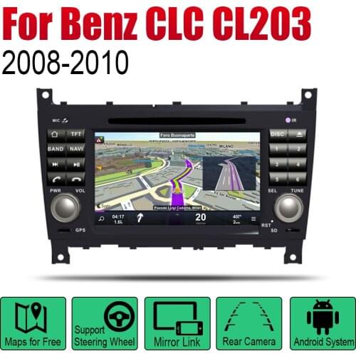 Android Car Radio Stereo GPS Navigation For Mercedes Benz CLC Class CL203 2008 2009 2010 NTG Multimedia Player Audio