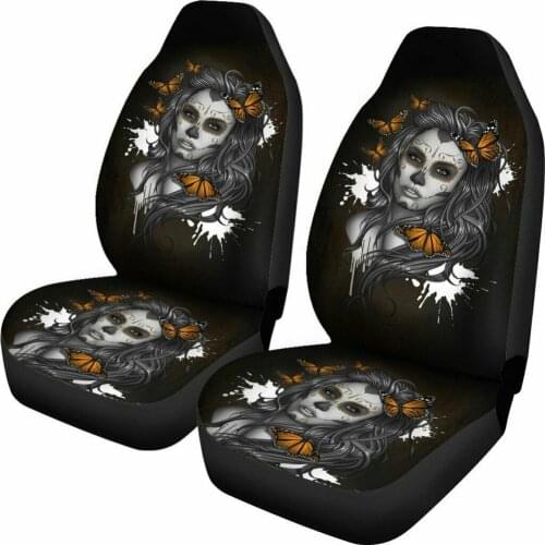 Front Seat Cover Car Fashion Printed Auto Polyester Fiber Front Seat Cover Universal Car Cover Interior Accessories For Truck