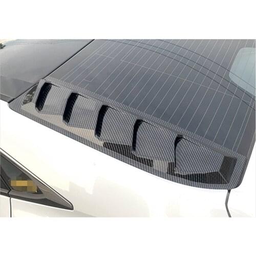Car Carbon Fiber ABS Window Louvers Shutters Cover for Honda Civic Sedan 2016-2020