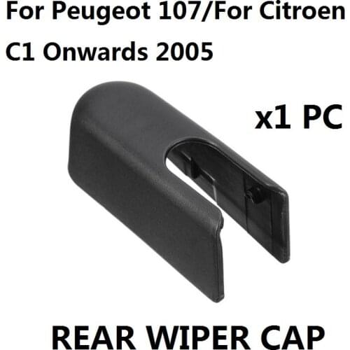 Car Styling Rear Windscreen Wiper Arm Cover Cap For Peugeot 107 For Citroen C1 Onwards 2005 New