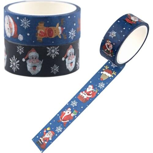Flyingbee 15mmX5m Paper Washi Tape Santa Claus and gifts Adhesive Tape DIY Scrapbooking Sticker Christmas decoration X0698