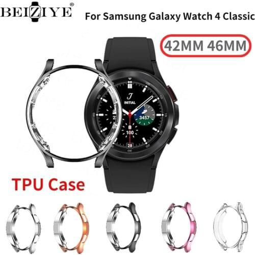 Watch case For Samsung Galaxy Watch 4 Classic 46mm 42mm TPU Screen protector all-around bumper cover For Galaxy watch 4 Classic