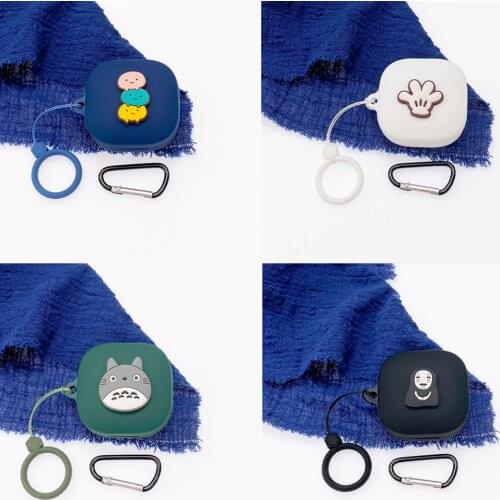 Cute Cartoon Cover for QCY T13 Case TWS Bluetooth Earphone Case Accessories Headphone Silicone Box Bag Portable with Finger Ring