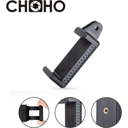 Phone Holder Adapter 1/4" Screw Tripod Self Stick Holder Stander Vlog for Cellphone Iphone X XS XR 8 7 Plus Xiaomi Gopro Connect