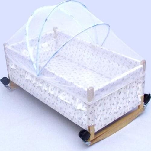 Baby Cradle Bed Mesh Foldable Summer Baby Arched Mosquitos Portable Crib Netting For Infant Baby Cradle