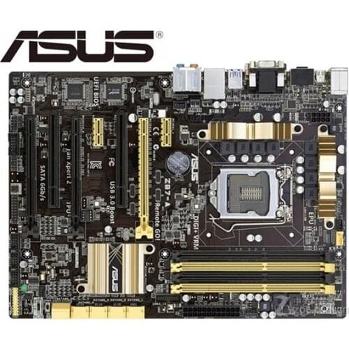 For ASUS Z87-A Original Motherboard for intel LGA 1150 DDR3 32GB USB2.0 USB3.0 HDMI DVI VGA Z87 used Desktop motherboard