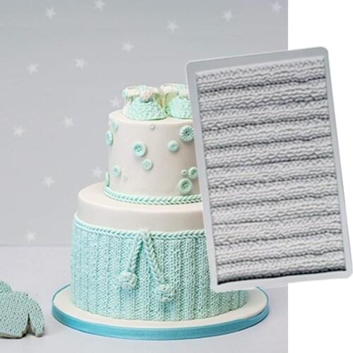 Chunky Rib Molds Fondant Cake Decorating Tools Silicone Molds Sugarcrafts Chocolate Baking Tools for Cakes Gumpaste Form