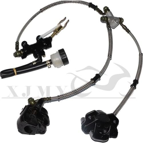 One-to-two hydraulic brake pump calipers for Kart ATV UTV off-road vehicle foot brake