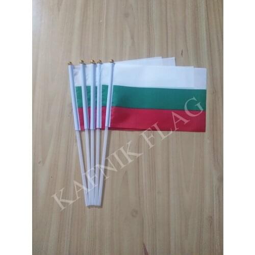 KAFNIK,5pcs 14*21cm Bulgaria National Flag New fashion Free Shipping