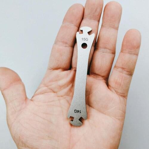 Stainless Steel Bicycle Spoke Wrench Bicycle Bike Rim Wheel Spoke Wrench Fastening Correction Device Repair Tool