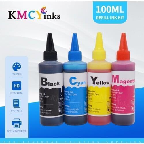 KMCYinks 100ML Refill Dye Ink Kit for EPSON 603XL 603 T603XL E-603XL T603 XL Expression Home XP-4100 XP-3100 XP-2100 Printer Ink