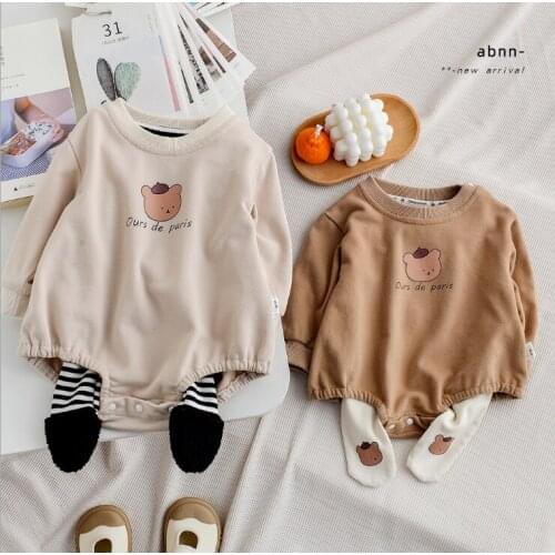 2021 new boys girls rompers cotton full sleeve autumn babys jumpsuit