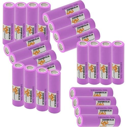 Russian Warehouse Fast delivery INR 18650 Battery 30Q li-ion batteries lithium 3000mah 3.7V 30A high drain 10C rechargeable