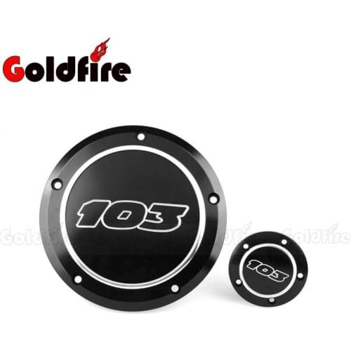 New CNC Aluminum Motorcycle 103 Derby Timing Timer Covers Cover For Harley Road King Softail Dyna FLHRS FLTFB