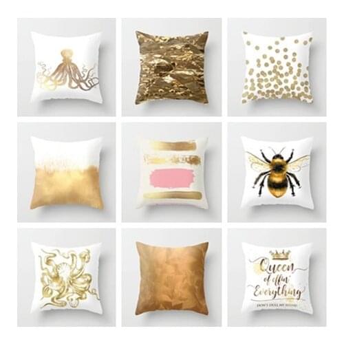 Textured Cushion Yellow Pillow Geometric Fashion Printing Decoracion Hogar Moderno Coussin De Chaise Funda Cojin Exterior