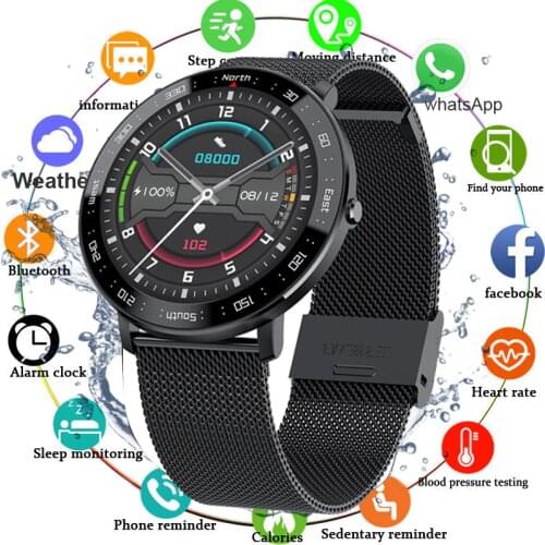 Full Touch Smart Watch Men Fitness Tracker Blood Pressure Smartwatch Women Bluetooth Electronics Smart Clock For Android IOS