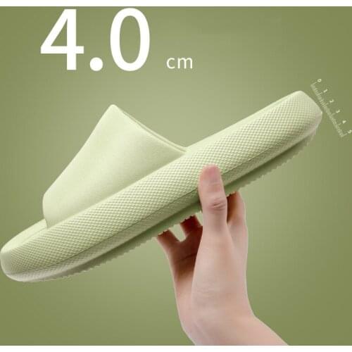 Women Thick Platform Slippers Summer Beach Eva Soft Sole Slide Sandals Leisure Men Ladies Indoor Bathroom Anti-slip Shoes