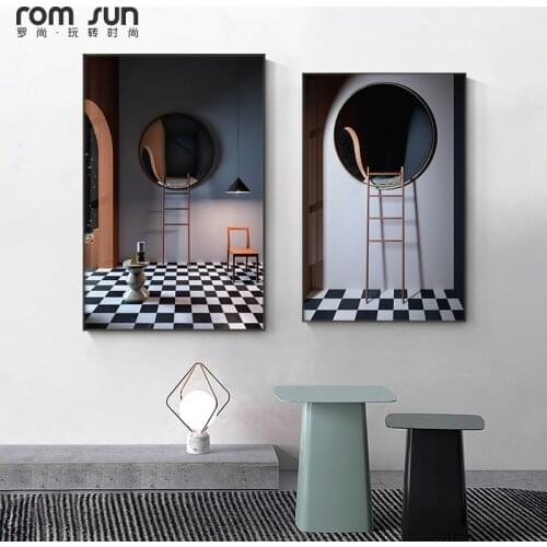 Modern dream house Canvas Painting posters and print still life wall art black Pictures for Living Room Bedroom home decorative