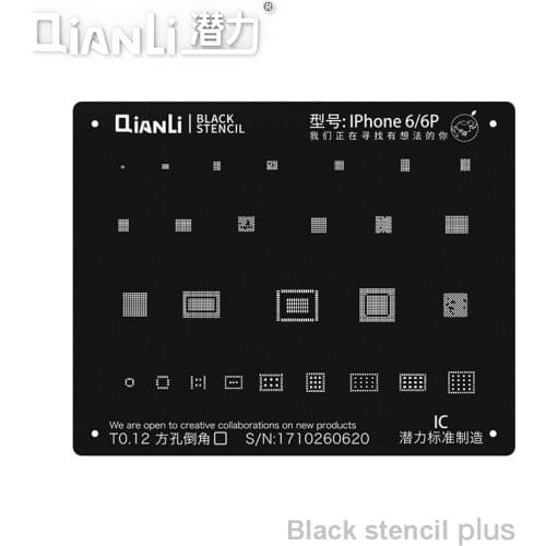 Qianli IC Chip Reballing Stencil For Phone 11Pro Max 11Pro X XS XR XSMAX 8P 8 7P 6P NAND IC Chip Planting Tin Repair Steel Net