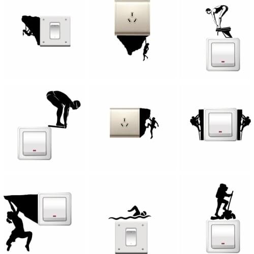 NEW climb Home Decoration Accessories For Home Decor Living Room Bedroom Vinyl Decals