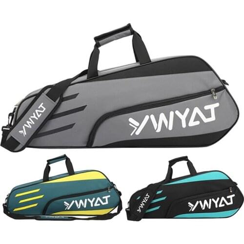 YWYAT Badminton Bag Outdoor Sports Training Fitness Racket Bags Large Capacity Waterproof Badminton Racquet Backpack