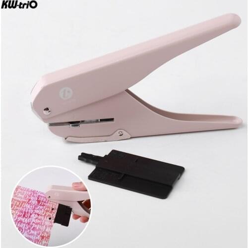 1 PC KW-trio Handheld DIY Mushroom Single Hole Punch Puncher Paper Cutter with Ruler for Office Home School Students
