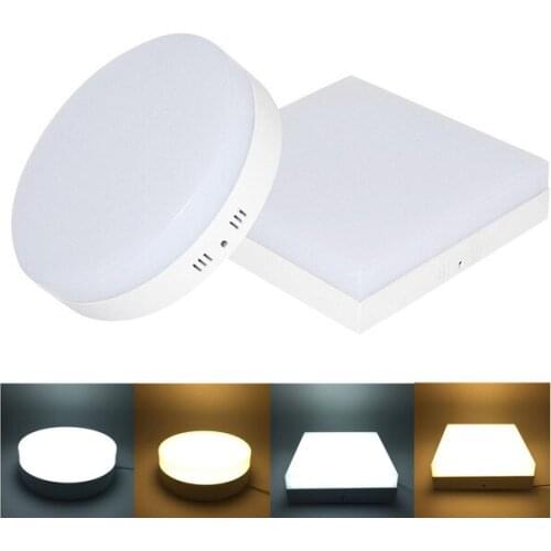 1pcs Surface Mounted LED Ceiling Down Light 6W 12W 18W 24W Surface LED Panel Light + driver 85-265V + Free Ship