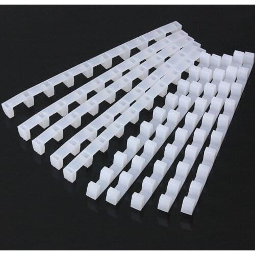 10Pcs White Wide Beehive Plastic Frame Ends / Spacers Bee Rasing Nurturing Divider Beekeeping Equipment Tools Apiculture