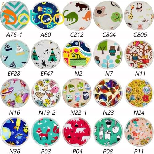 Dotoo 12PCS Organic Bamboo Breast Pad Nursing Pads For Mum Waterproof Washable Feeding Pad Bamboo Stay Dry Reusable Breast Pad