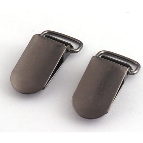 5/8 inch 15mm Metal Pacifier Clips buckle suspender clips duckbill clip Duck-mouth Buckle U Clamp DIY Rope garment Rope buckle