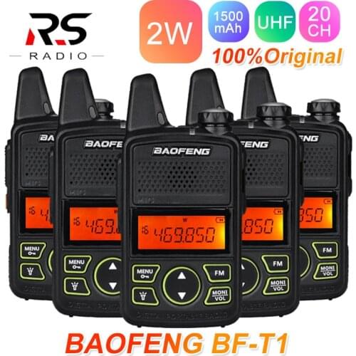 5PCS Baofeng BF-T1 Mini Walkie Talkie UHF Kids Radio Station Handheld bf t1 HF Transceiver Ham CB Two Way Radio Comunicador USB