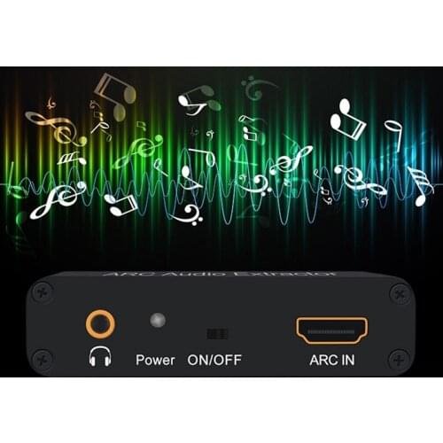 HDMI ARC Adapter, ARC Audio Extractor with Digital Optical TOSLINK SPDIF/ Coaxial and Analog 3.5mm L/R Stereo Audio Converter fo