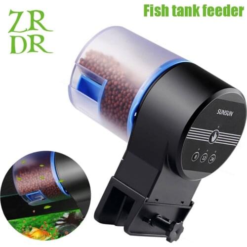 Fish tank automatic feeder Aquarium goldfish intelligent timing automatic fish feeder Timing food feeding 8/12/24 hours timing