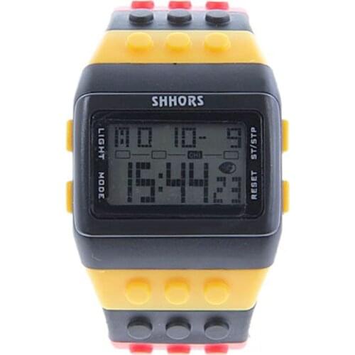 Shhors Watches Women Led Digital Watches Rainbow Plastic Electronic Wristwatch Fashion Ladies Watches reloj mujer horloge dames