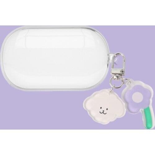 For Huawei Freebuds lite Case freebuds enjoy Cute Flower Bear Transparent Wireless Earphones Soft Protection Cover Case